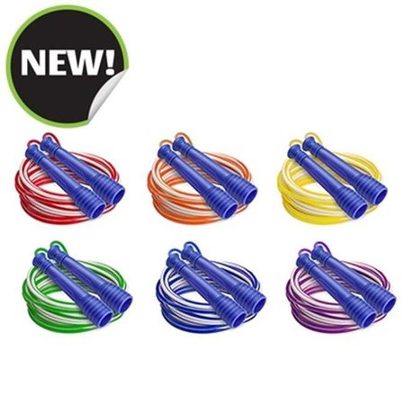 CHAMPION SPORTS Champion Sports EXR9SET 16 ft. Deluxe XU Jump Rope with Purple Handle - Set of 6 EXR9SET